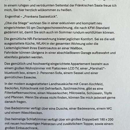 Διαμέρισμα Angernest Elfershausen